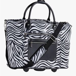 CALPAK Zanny Legacy 21-inch carry on bag in Zebra print NWT